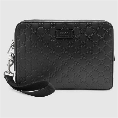 leather pouch for men gucci|Gucci bag men's price.